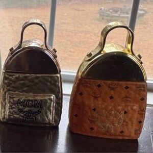MCM Metallic Gold and Cognac Mini Bag 5 for $60
